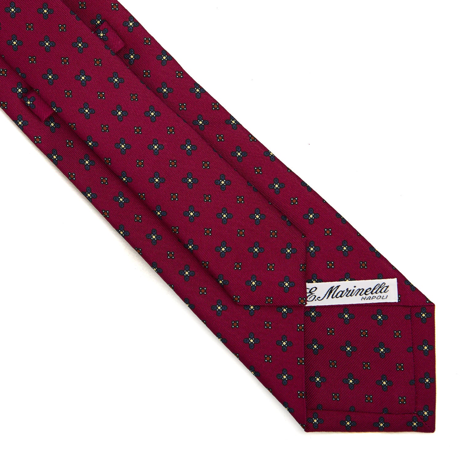 BURGUNDY CLASSIC SILK TIE - Image 4