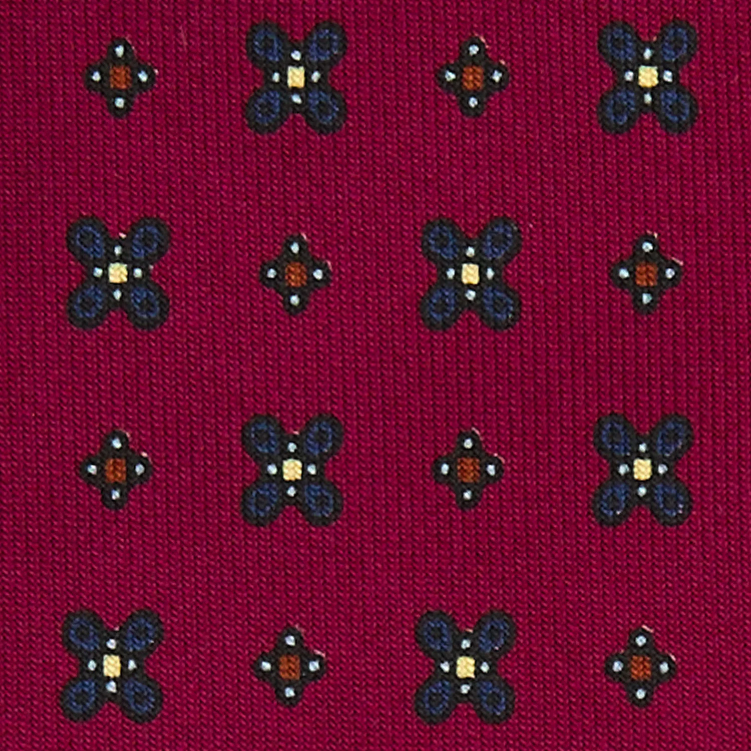BURGUNDY CLASSIC SILK TIE - Image 5