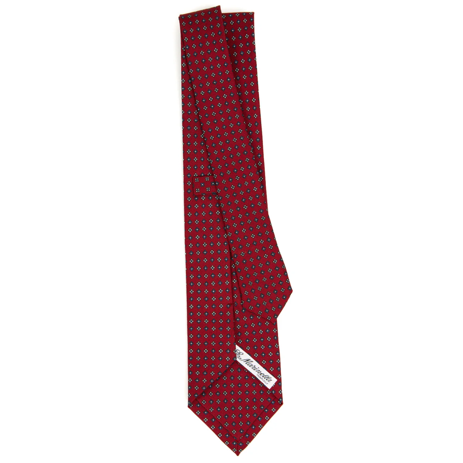 BURGUNDY CLASSIC SILK TIE - Image 3