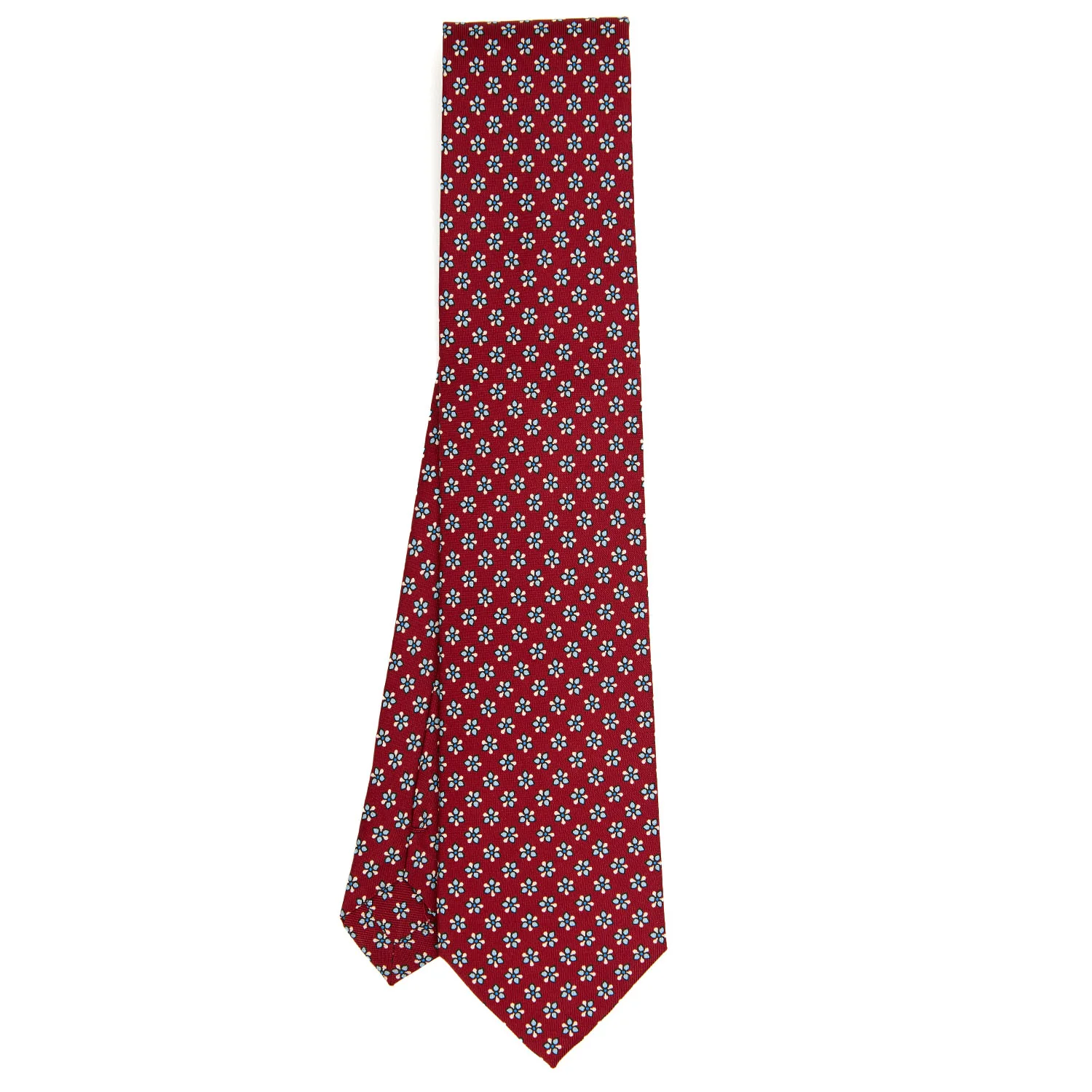 BURGUNDY CLASSIC SILK TIE - Image 2