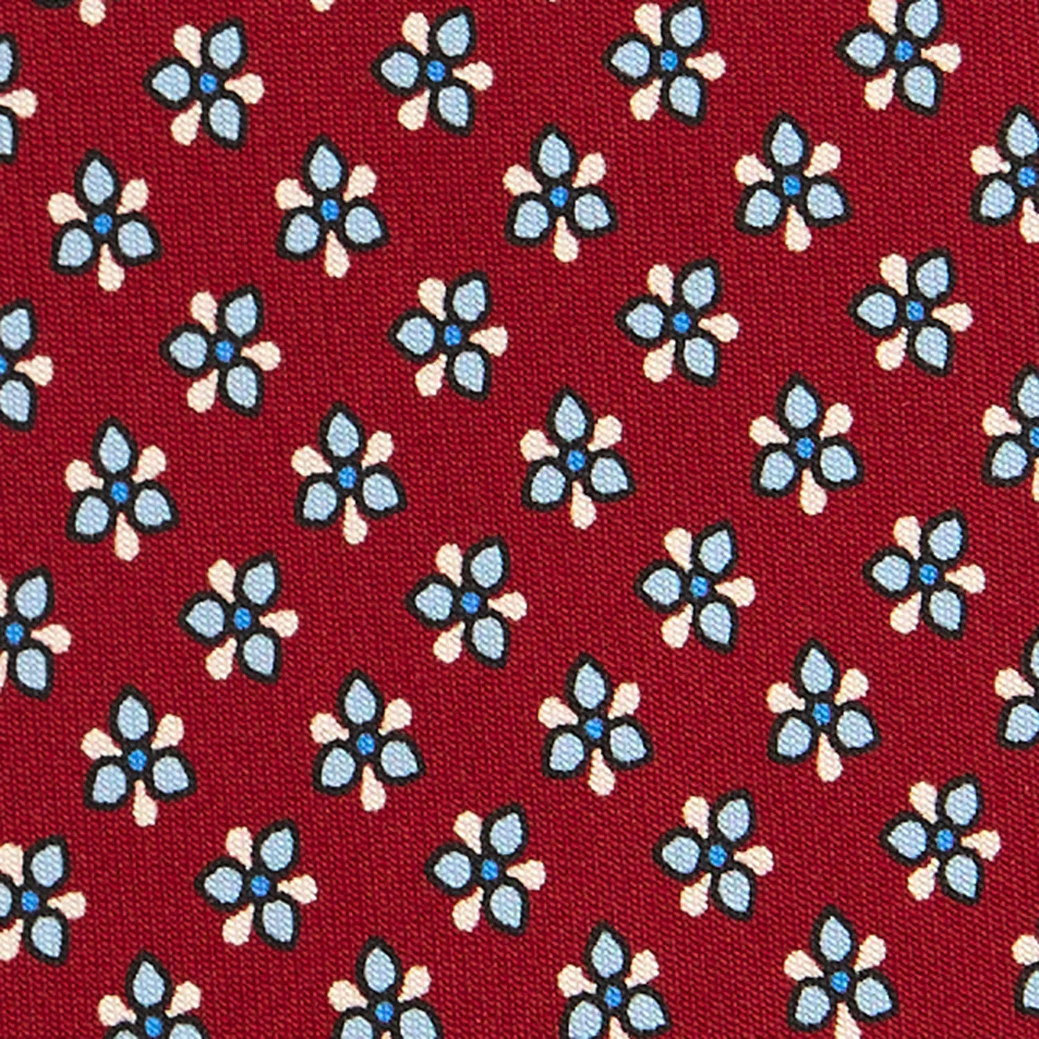 BURGUNDY CLASSIC SILK TIE - Image 5