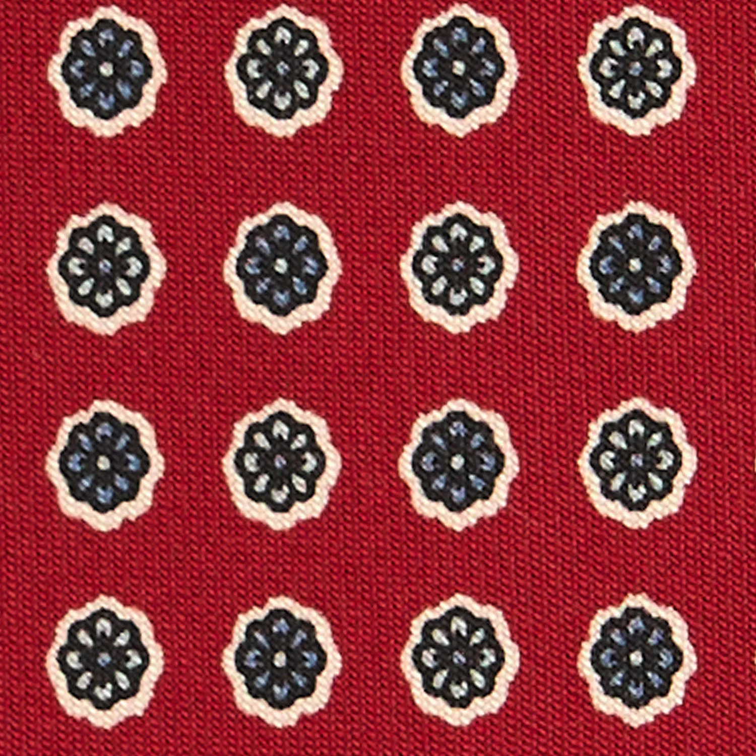 BURGUNDY CLASSIC SILK TIE - Image 5