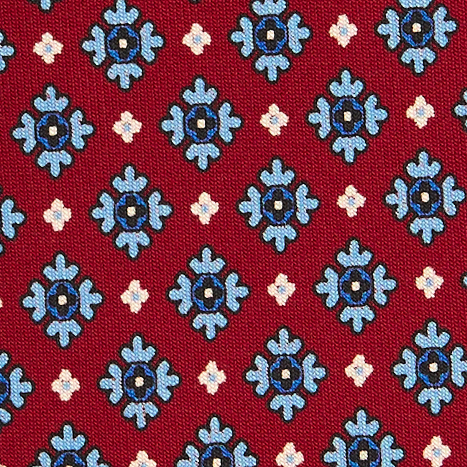 BURGUNDY CLASSIC SILK TIE - Image 5