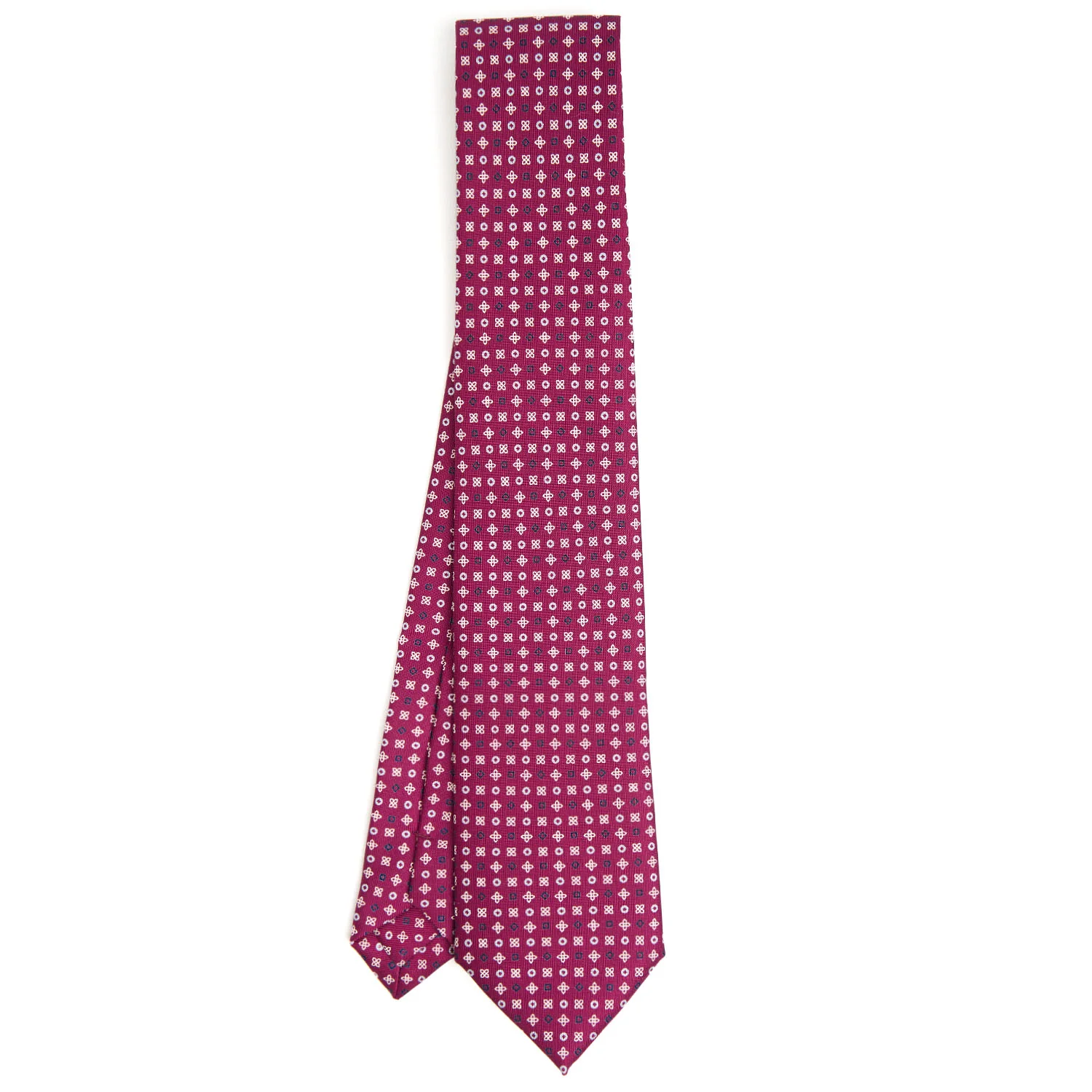 BURGUNDY EXTRA LONG SARTORIAL SILK TIE - Image 2