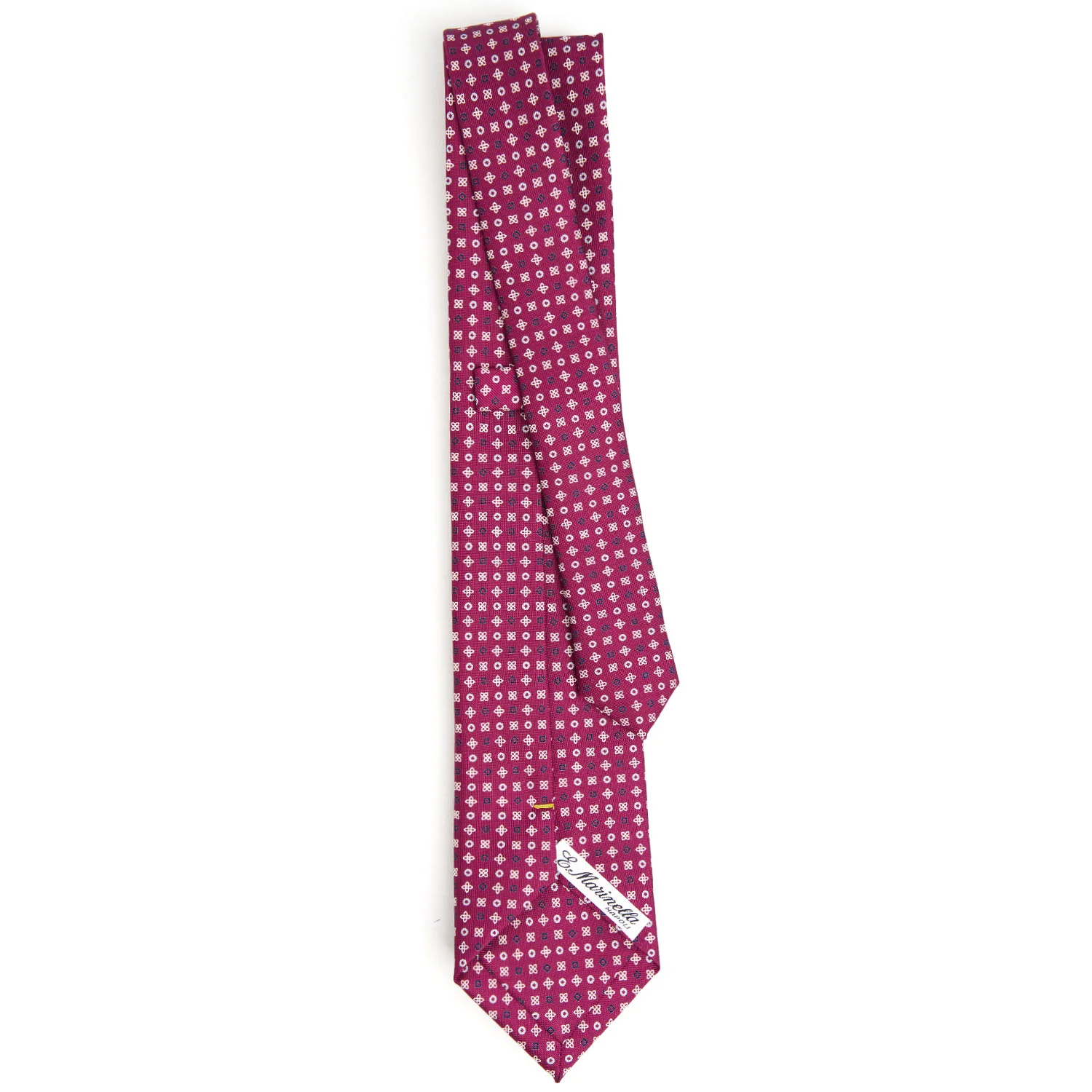 BURGUNDY EXTRA LONG SARTORIAL SILK TIE - Image 3