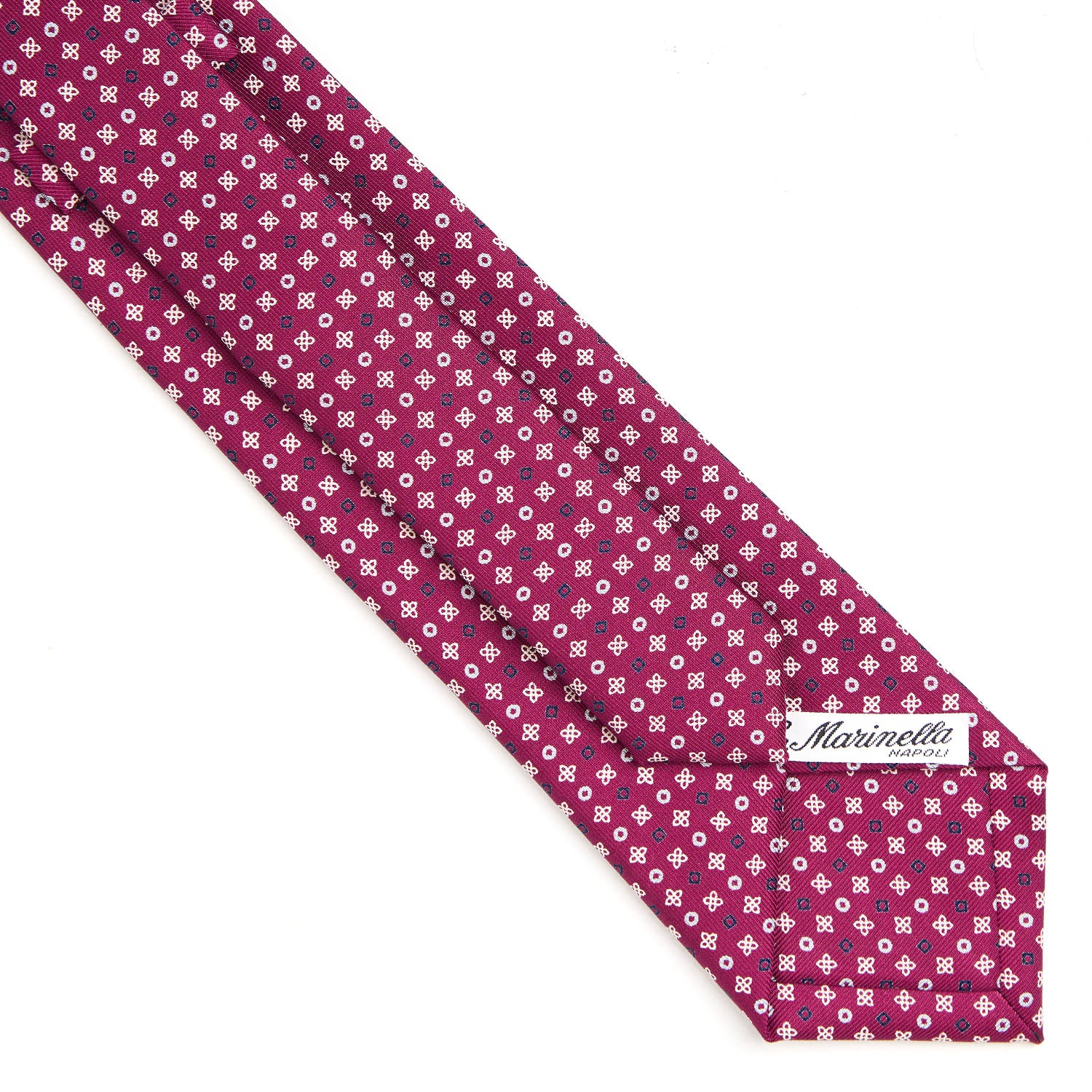 BURGUNDY EXTRA LONG SARTORIAL SILK TIE - Image 4