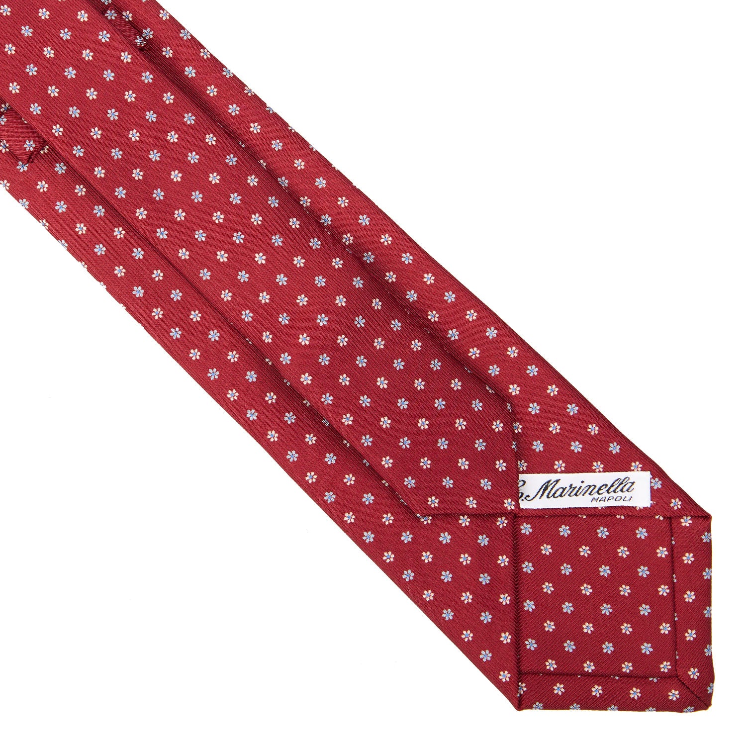 BURGUNDY EXTRA LONG SARTORIAL SILK TIE - Image 4