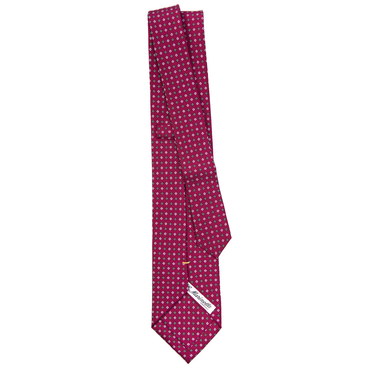 BURGUNDY EXTRA LONG SARTORIAL SILK TIE - Image 3