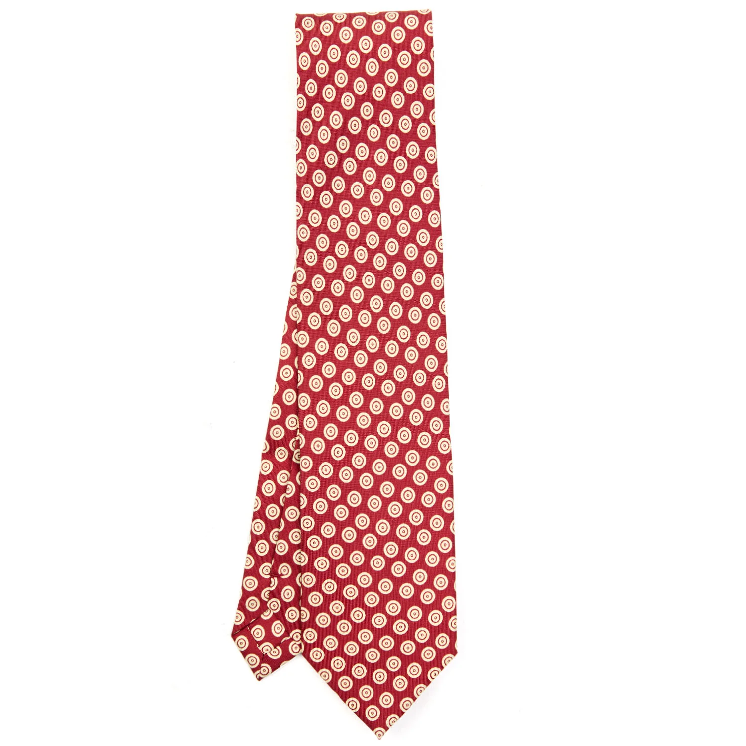 BURGUNDY EXTRA LONG SILK TIE - Image 2