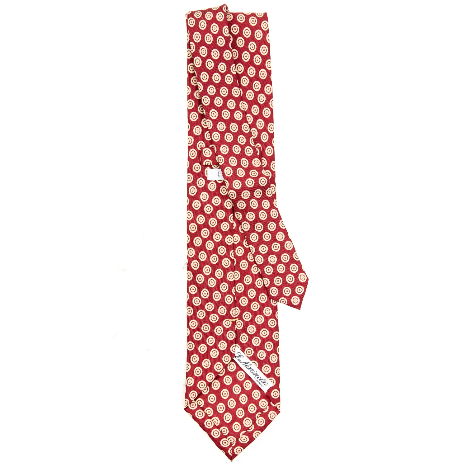 BURGUNDY EXTRA LONG SILK TIE - Image 3