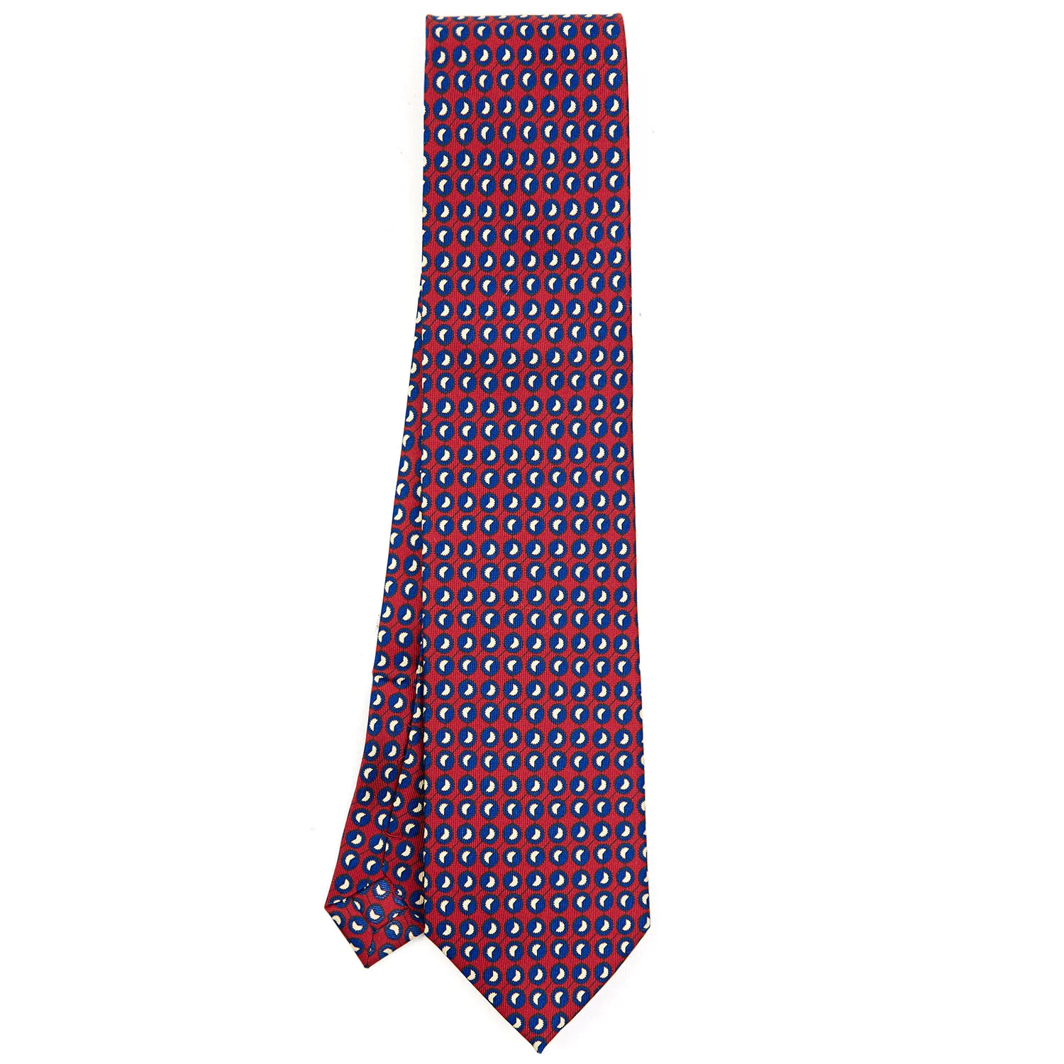 BURGUNDY EXTRA LONG SILK TIE - Image 2