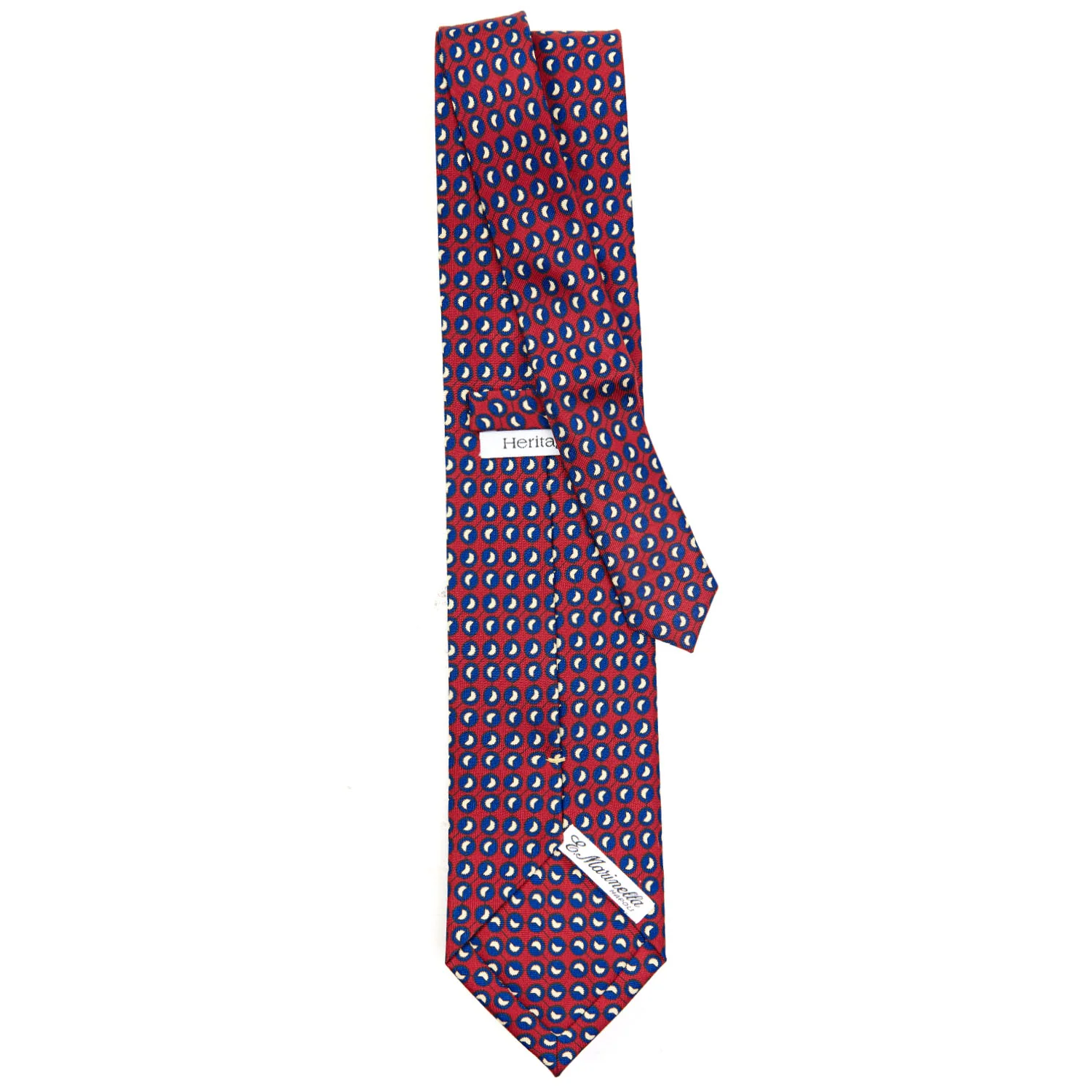 BURGUNDY EXTRA LONG SILK TIE - Image 3