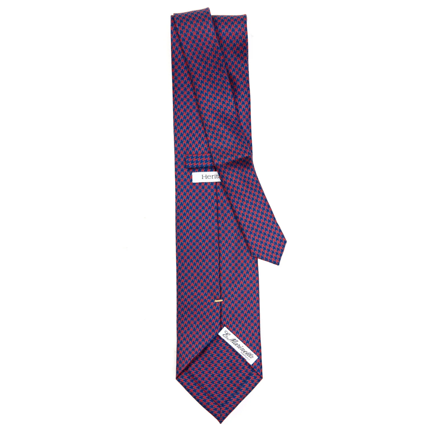 BURGUNDY EXTRA LONG SILK TIE - Image 3