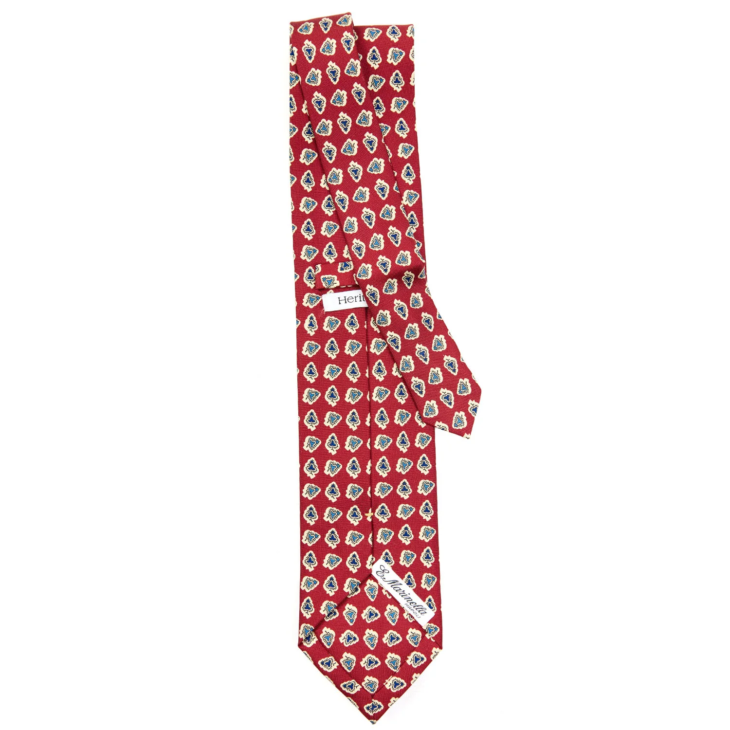 BURGUNDY EXTRA LONG SILK TIE - Image 3