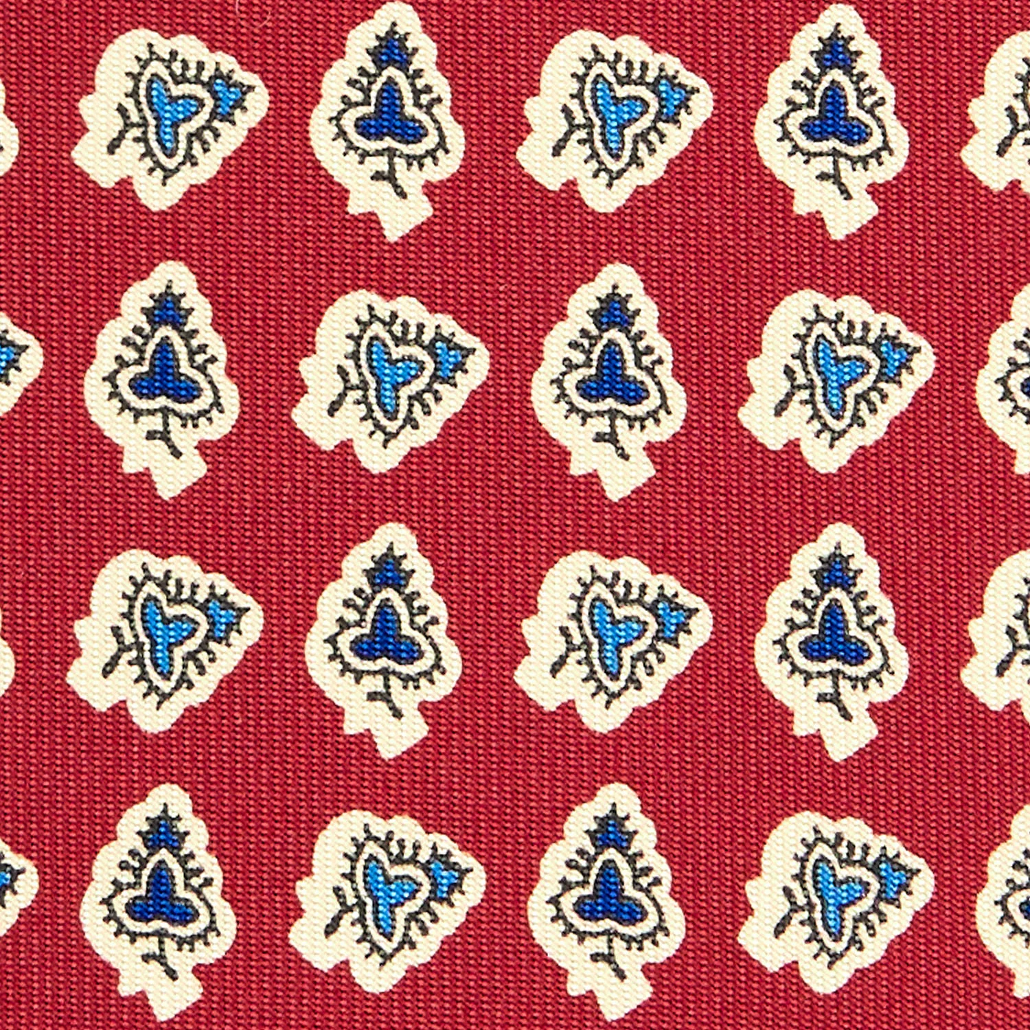 BURGUNDY EXTRA LONG SILK TIE - Image 5