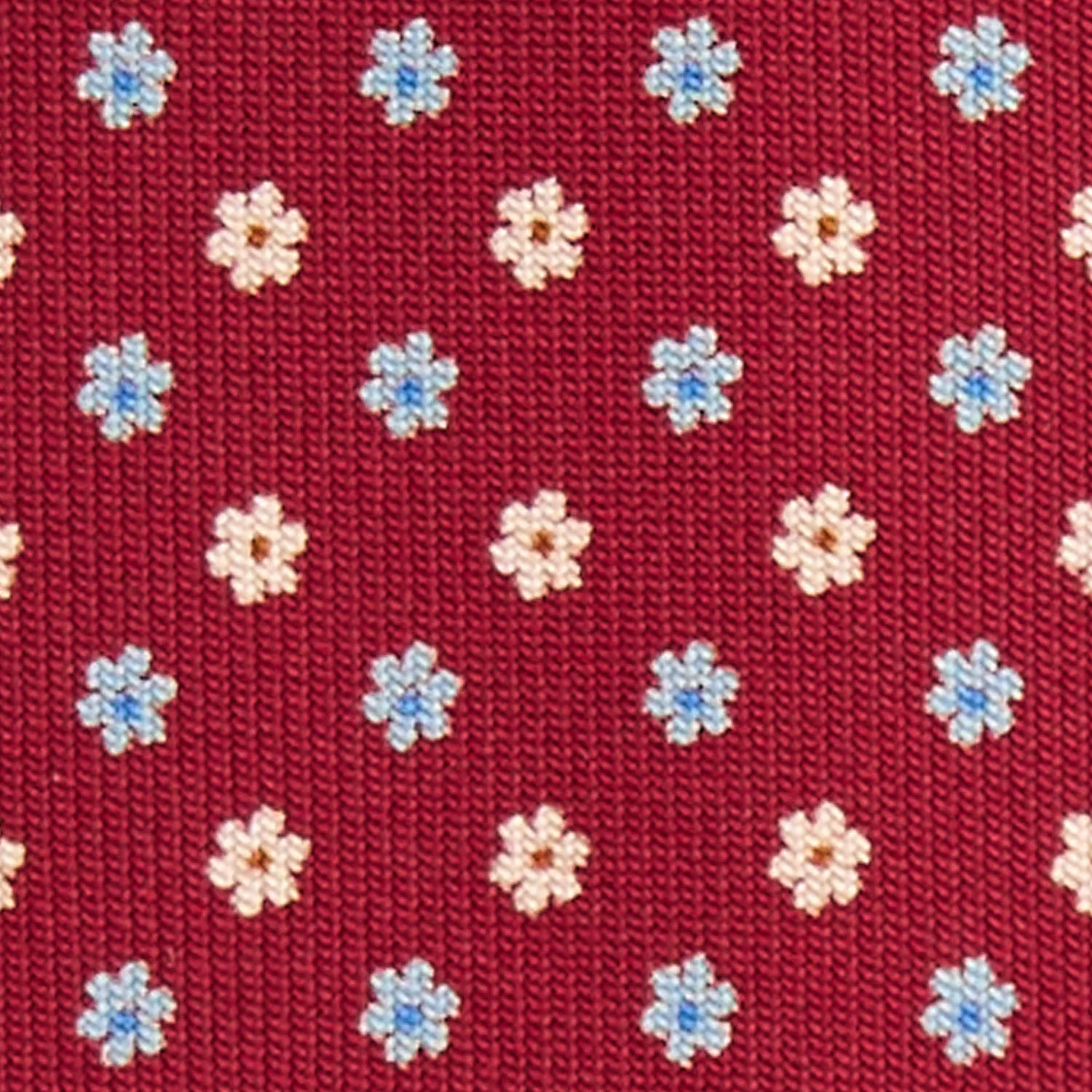 BURGUNDY 5 FOLD SARTORIAL SILK TIE - Image 4
