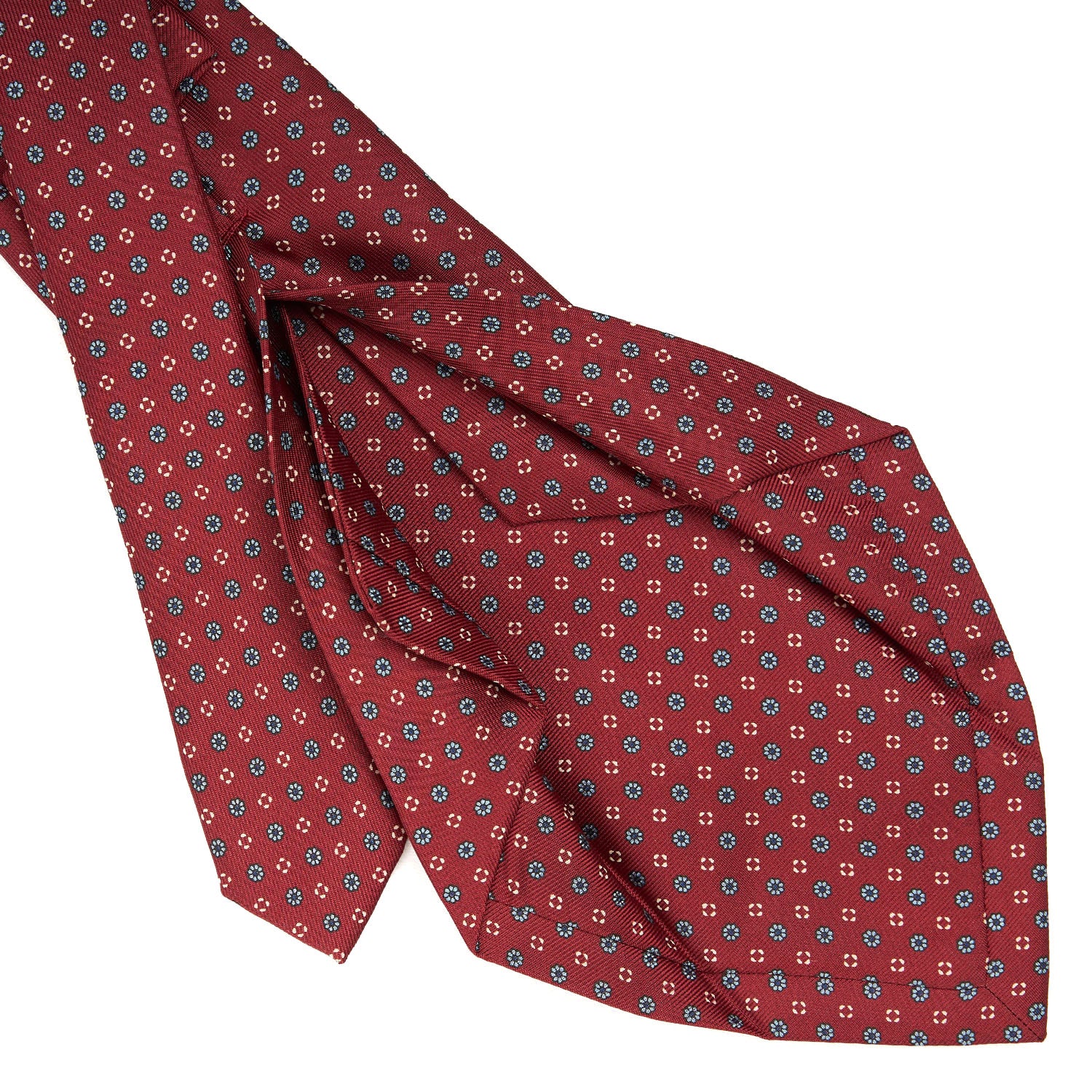 BURGUNDY 5 FOLD SARTORIAL SILK TIE