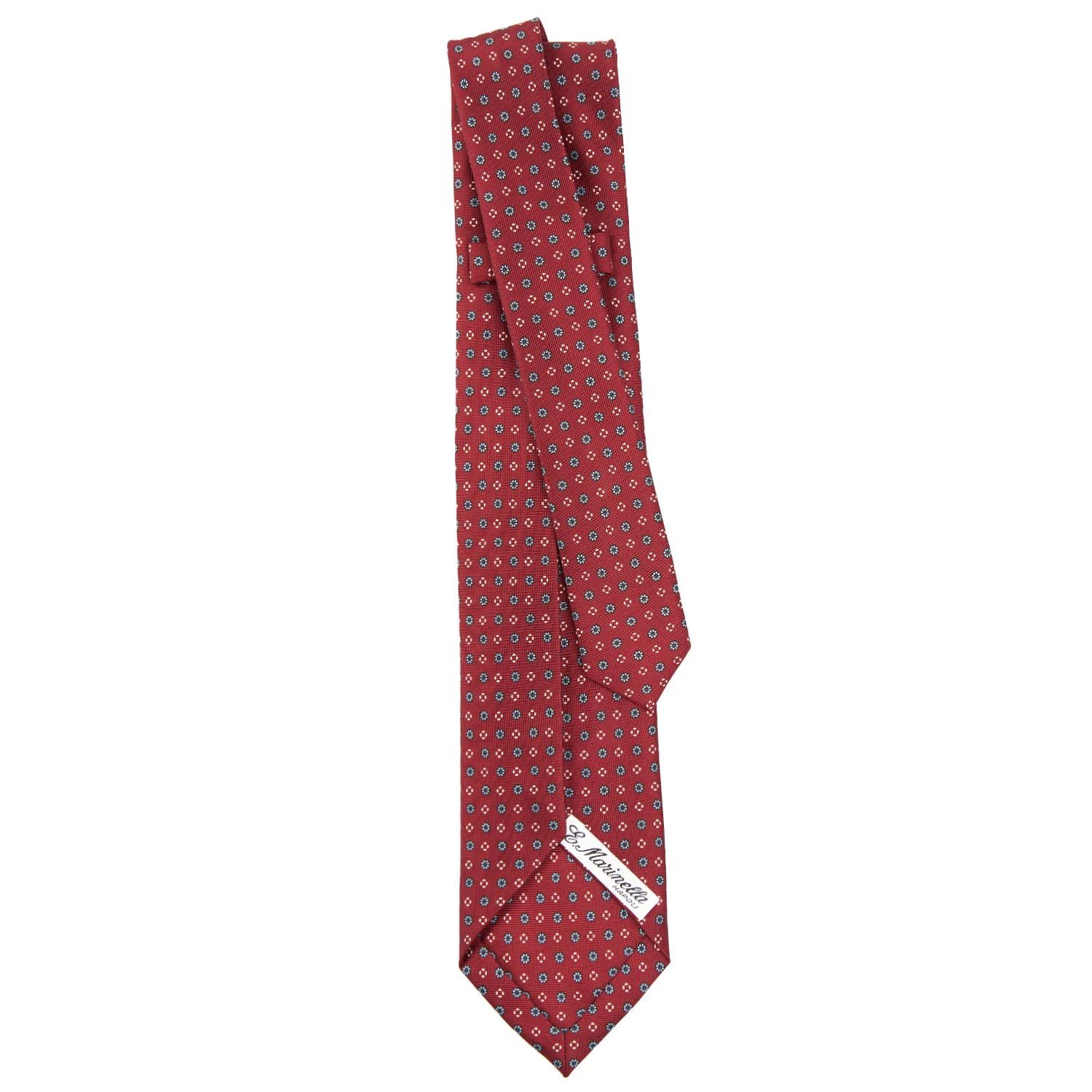 BURGUNDY 5 FOLD SARTORIAL SILK TIE - Image 3