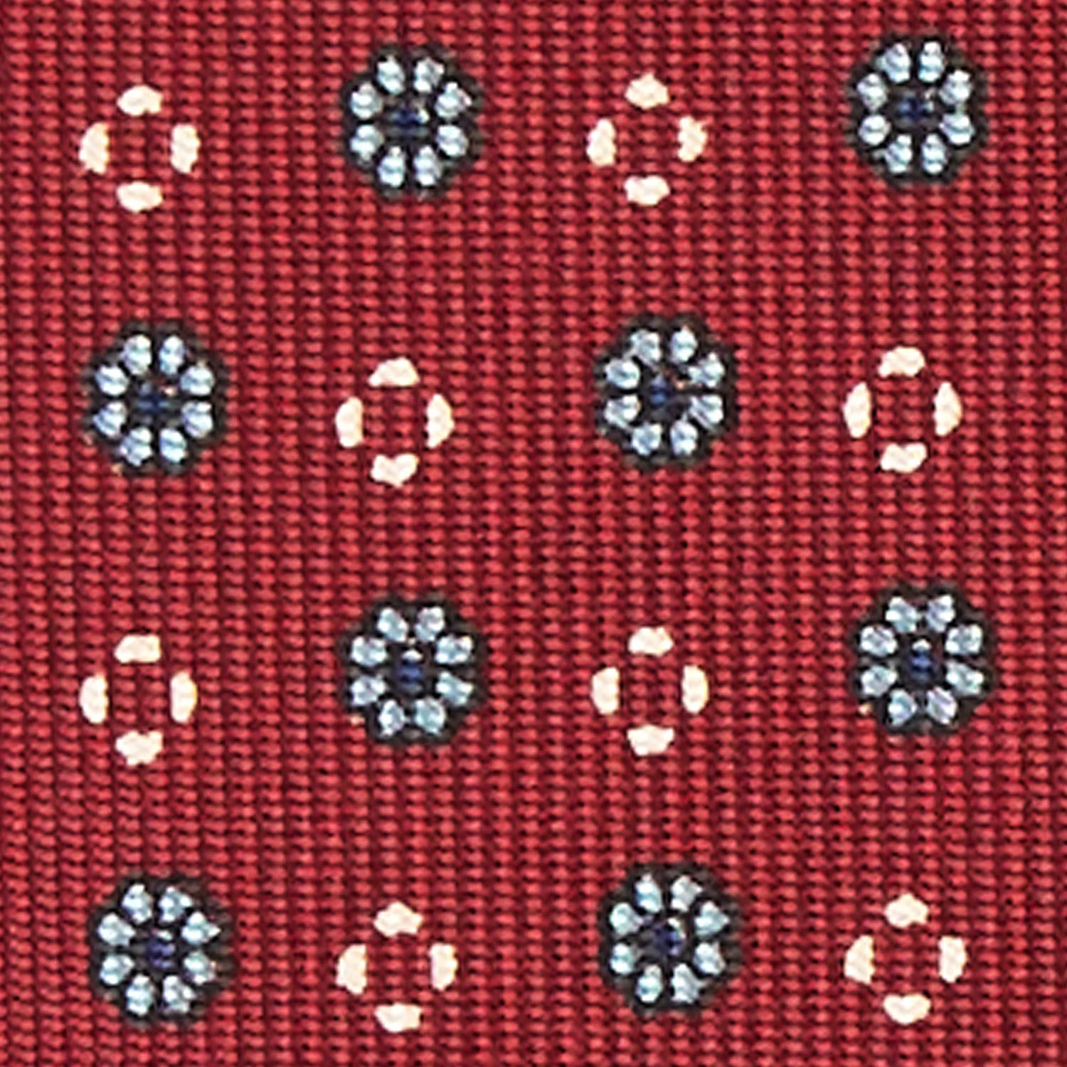 BURGUNDY 5 FOLD SARTORIAL SILK TIE - Image 4