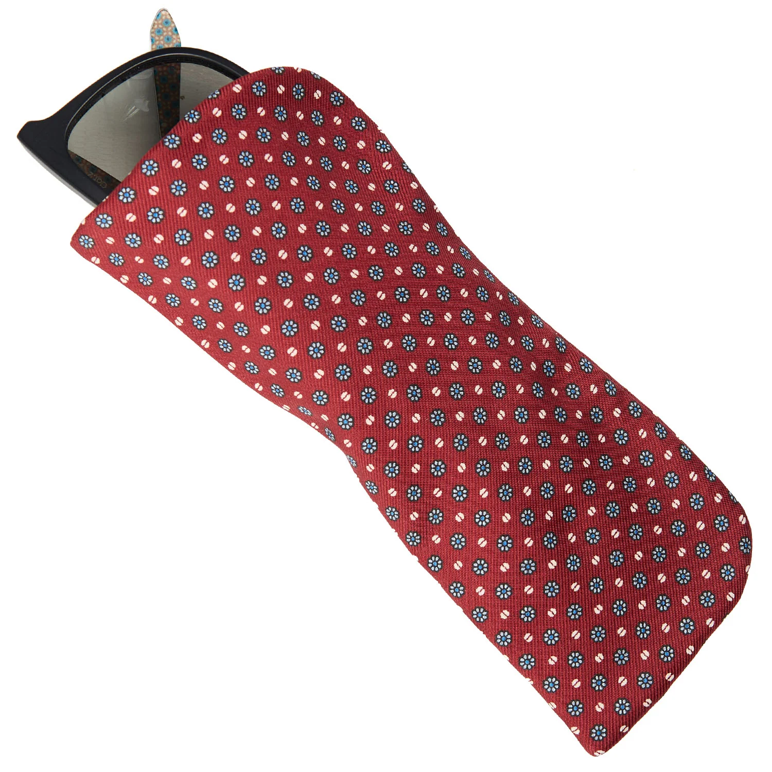 BURGUNDY GLASSES CASE