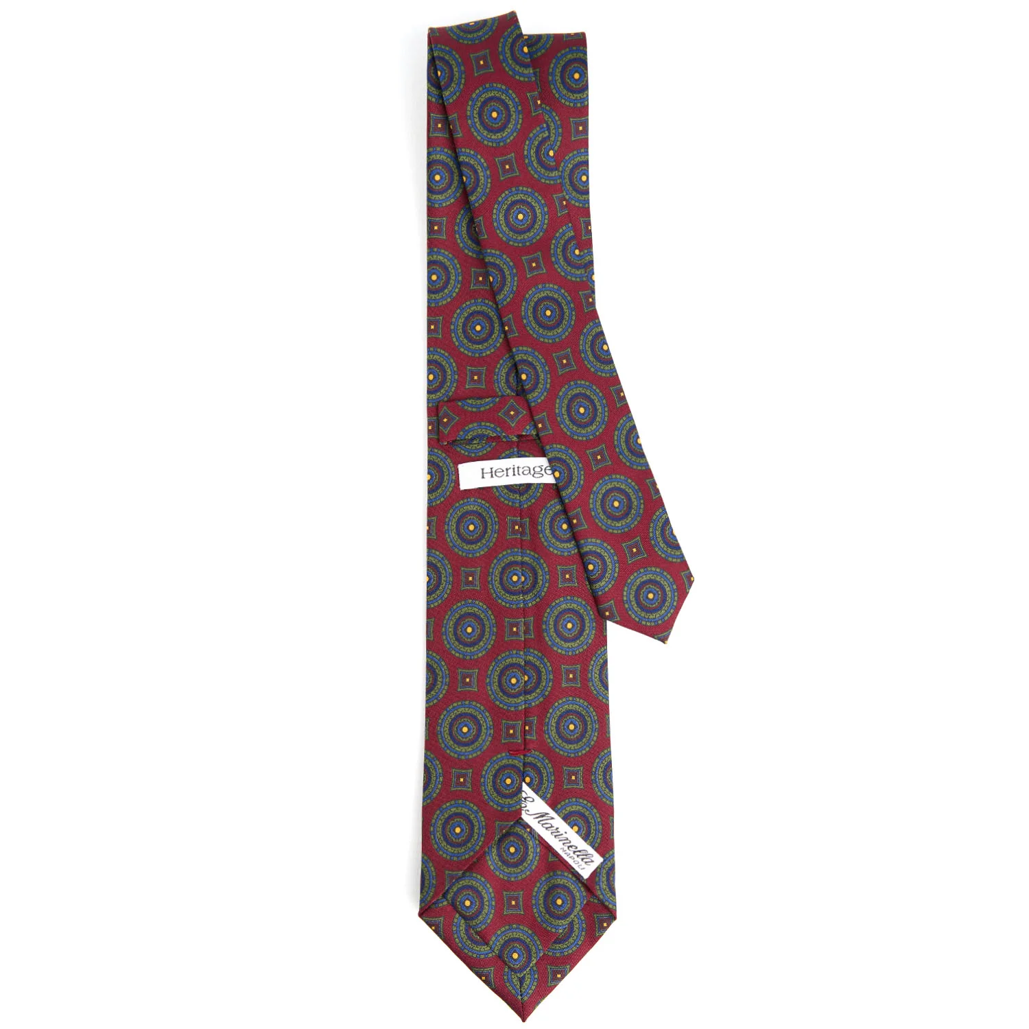 BURGUNDY HERITAGE COLLECTION SILK TIE - Image 3