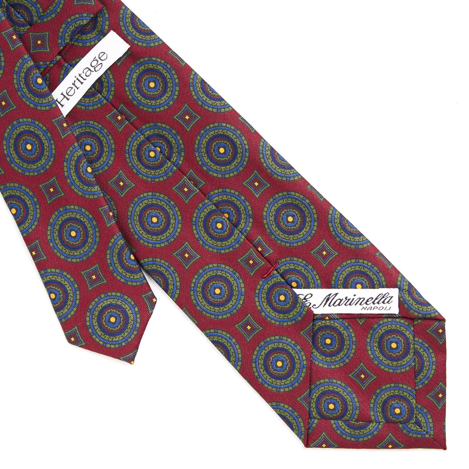 BURGUNDY HERITAGE COLLECTION SILK TIE - Image 4