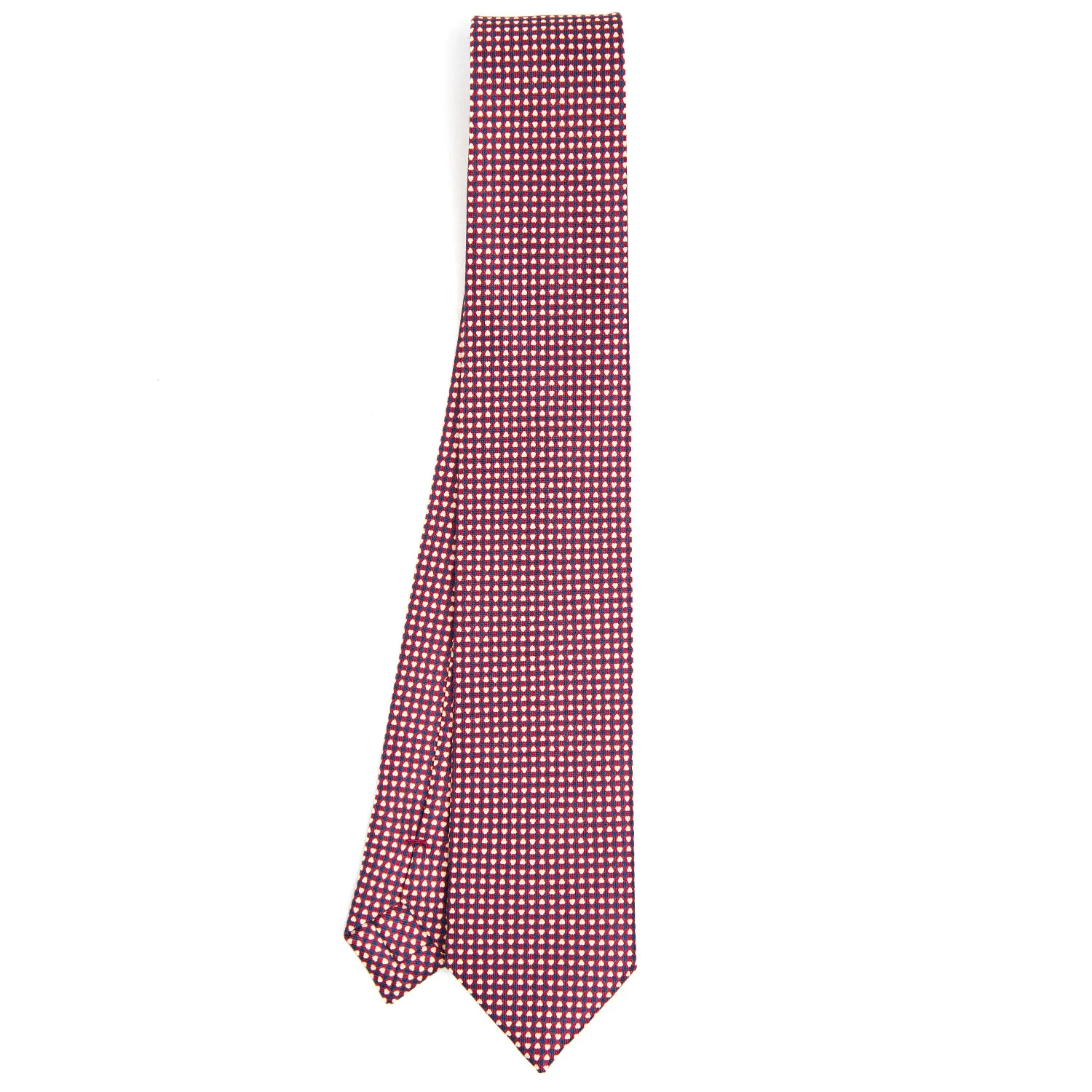 BURGUNDY SARTORIAL 7 CM SILK TIE - Image 2