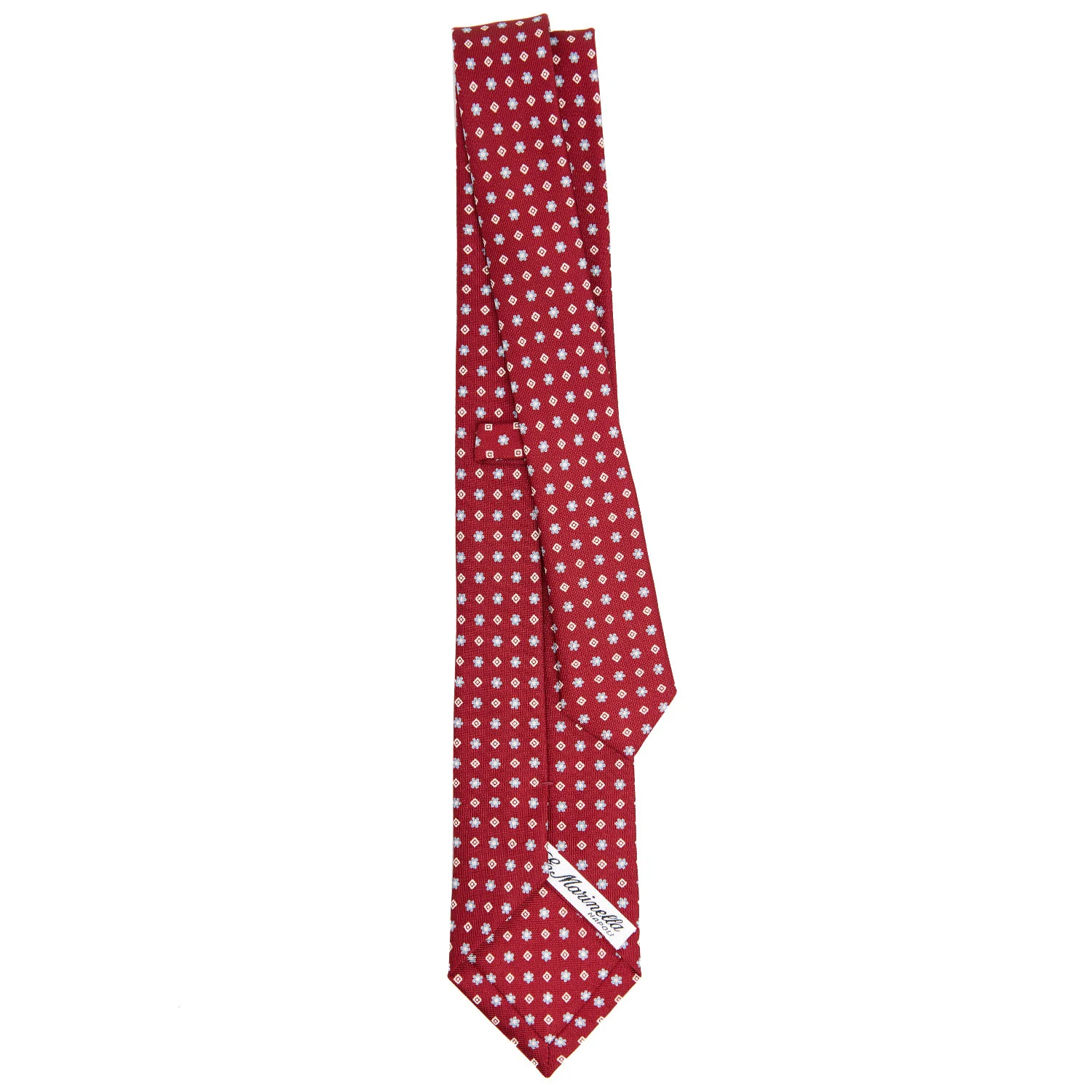 BURGUNDY SARTORIAL 7 CM SILK TIE - Image 3