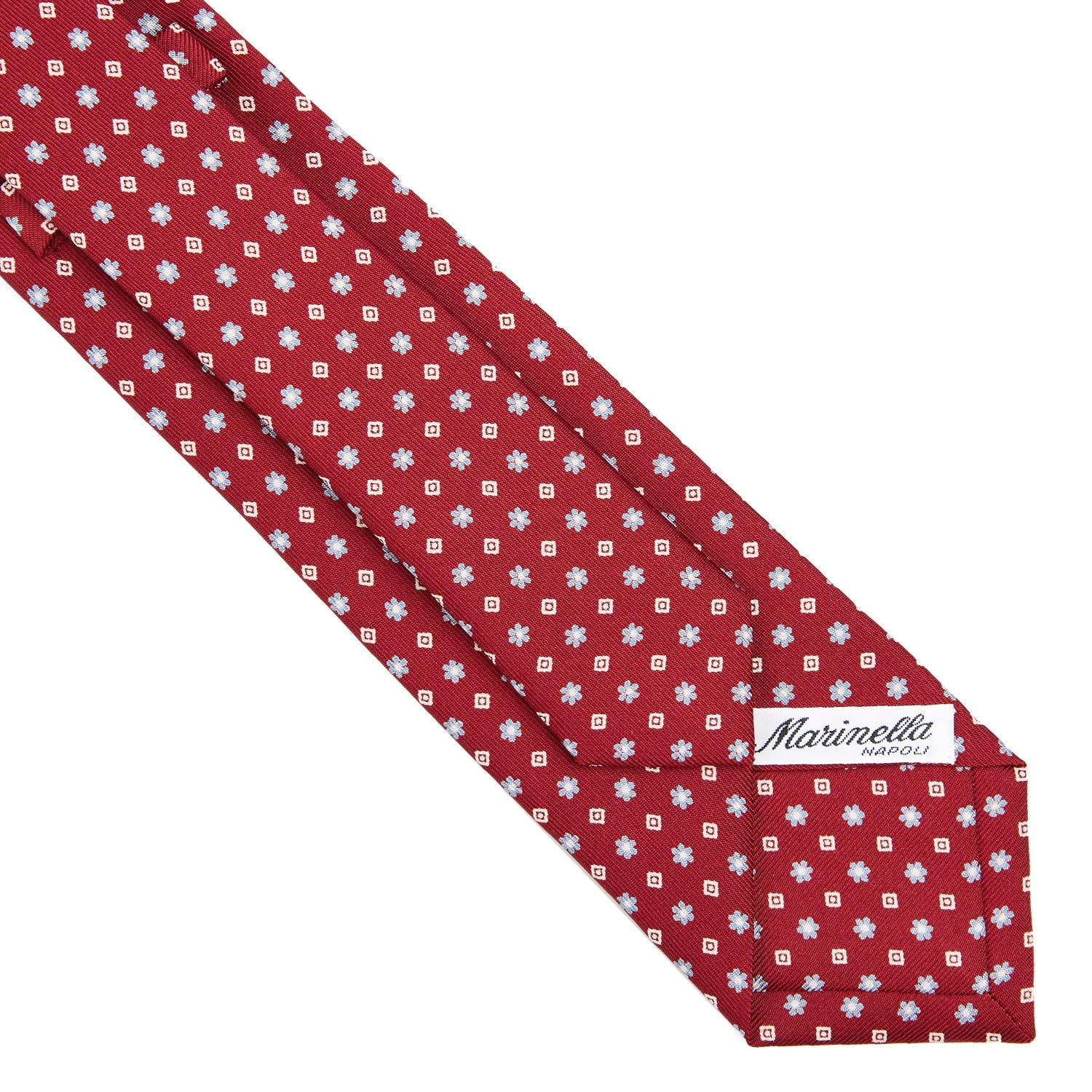 BURGUNDY SARTORIAL 7 CM SILK TIE - Image 4
