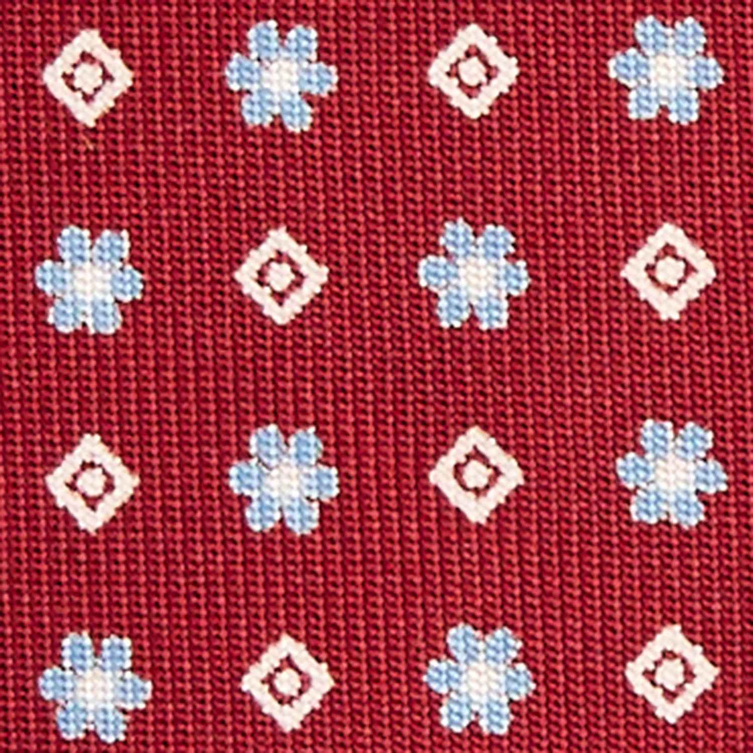 BURGUNDY SARTORIAL 7 CM SILK TIE - Image 5