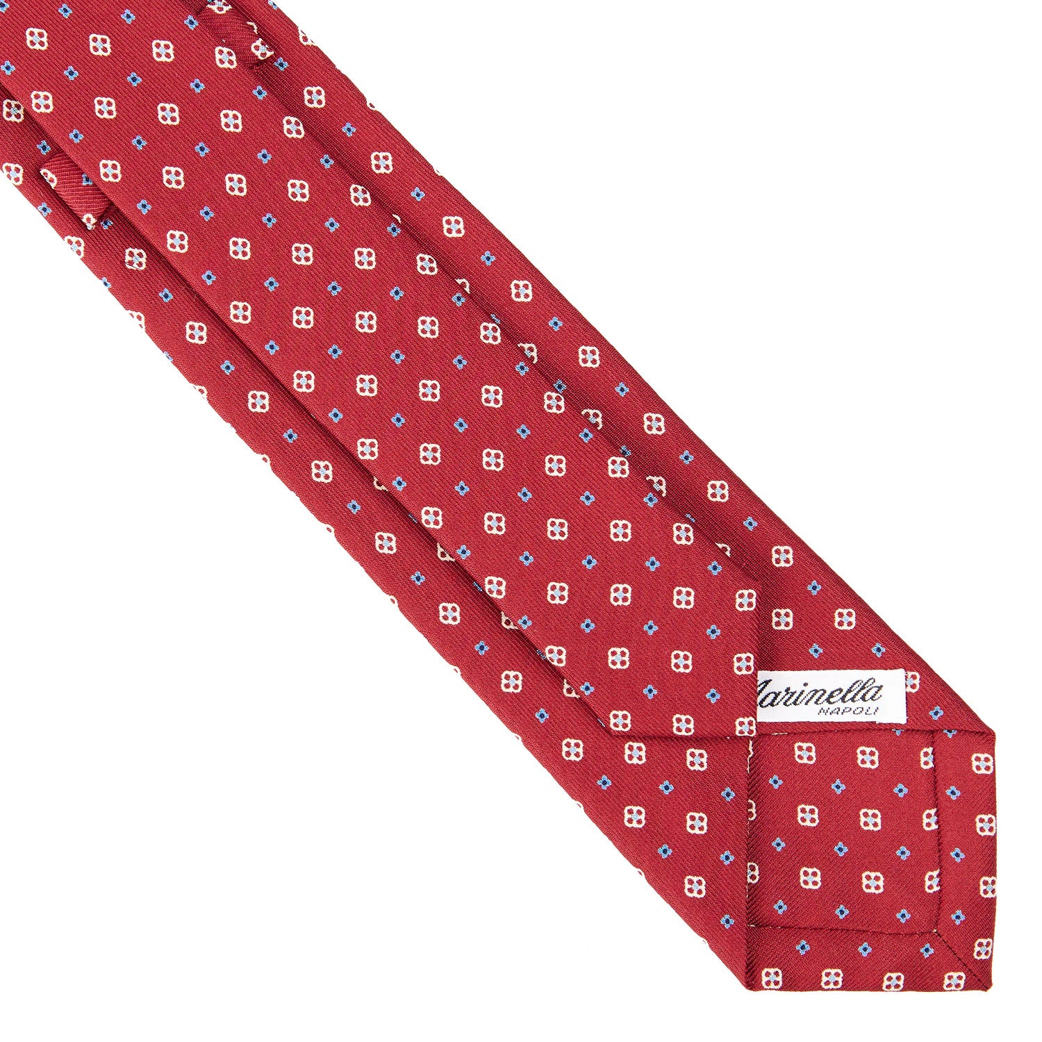 BURGUNDY SARTORIAL 7 CM SILK TIE - Image 4