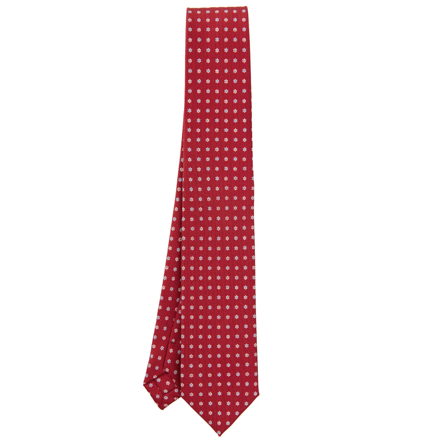 BURGUNDY SARTORIAL 7 CM SILK TIE - Image 2