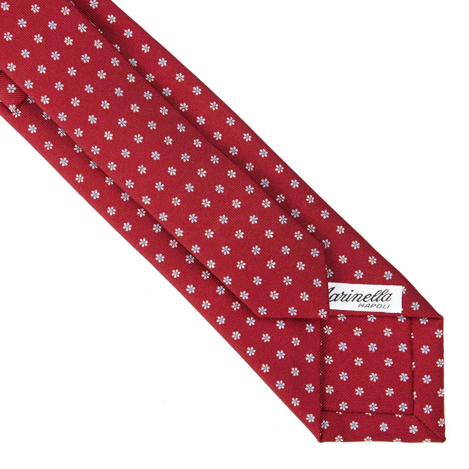 BURGUNDY SARTORIAL 7 CM SILK TIE - Image 4