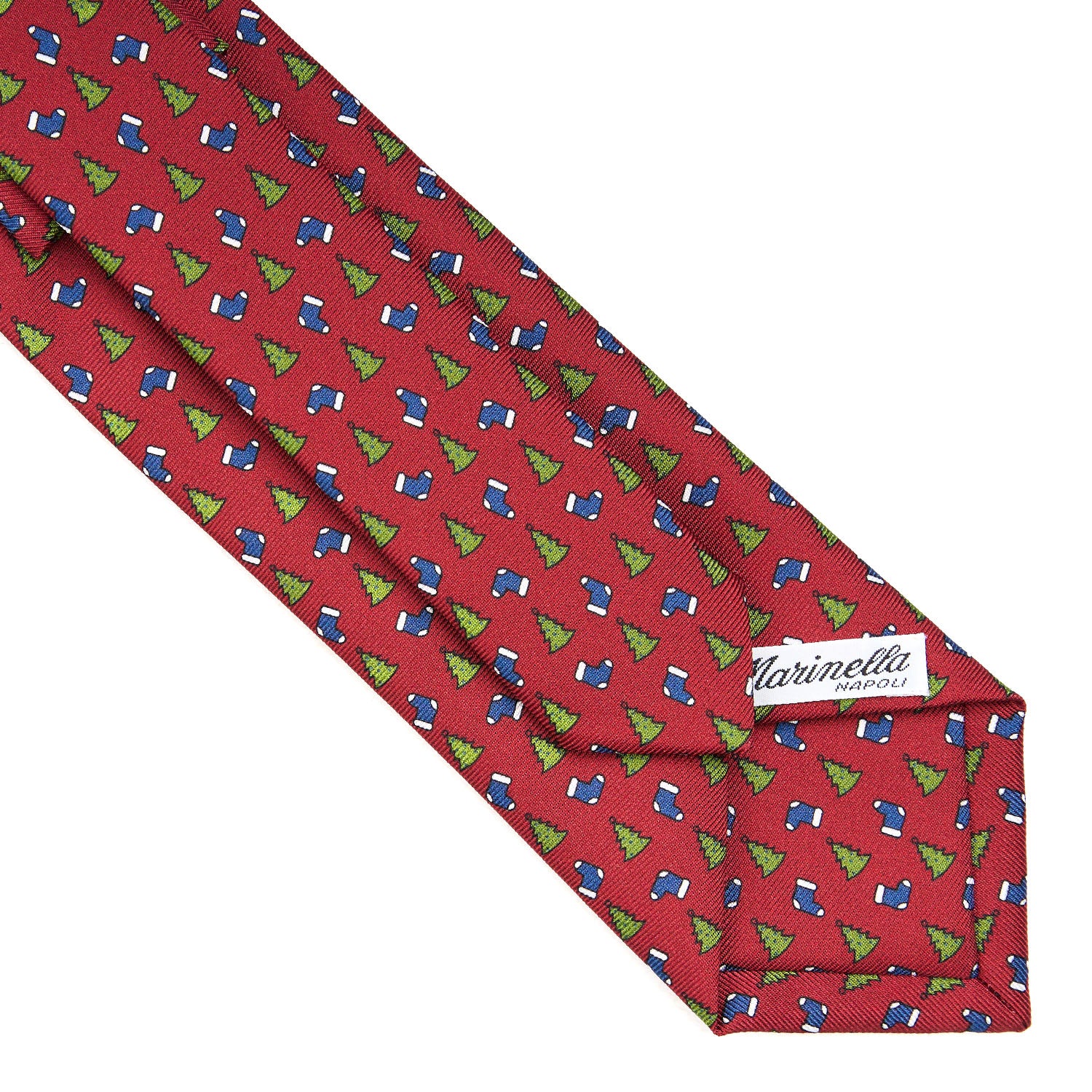 BURGUNDY SARTORIAL HOLIDAY SILK TIE - Image 4