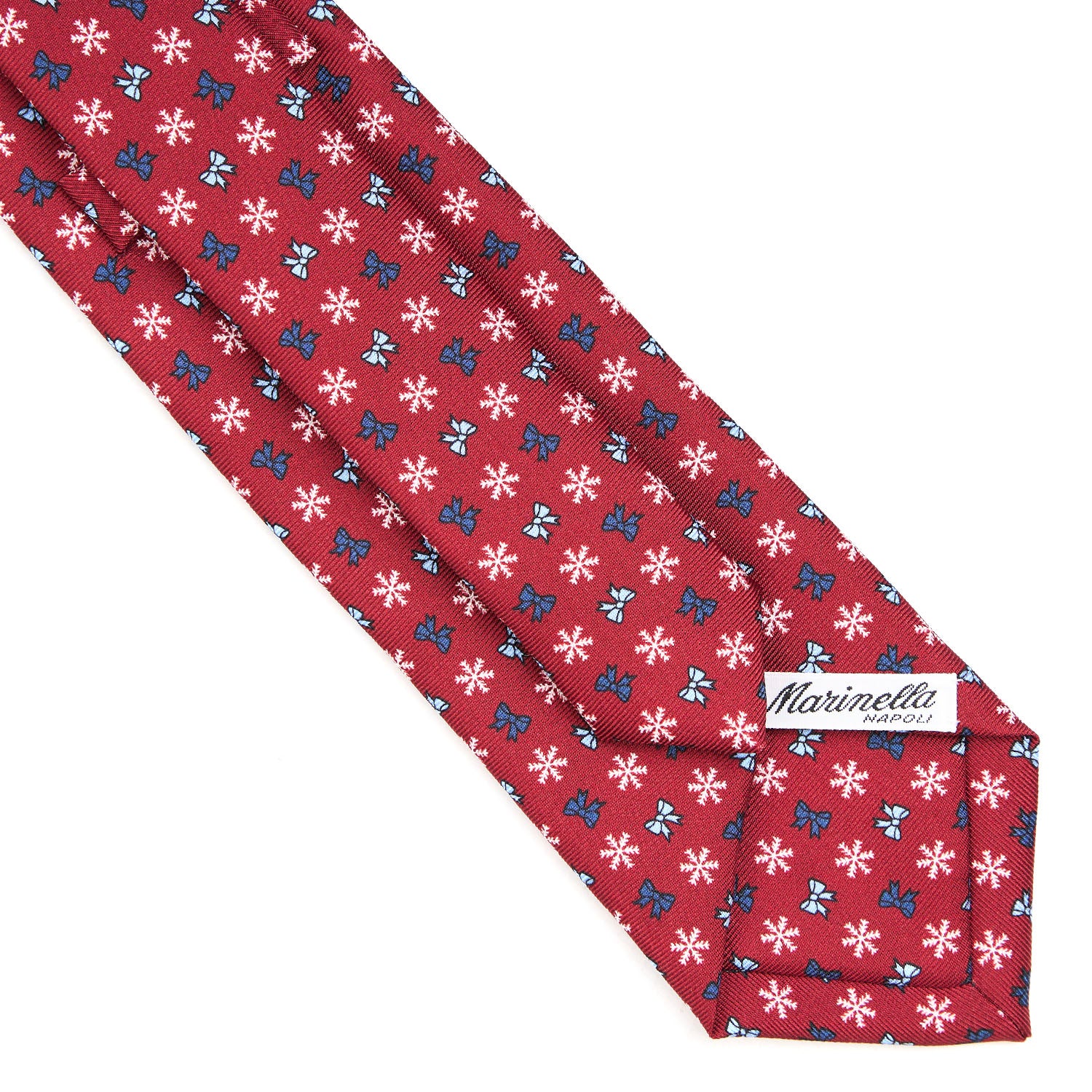 BURGUNDY SARTORIAL HOLIDAY SILK TIE - Image 4