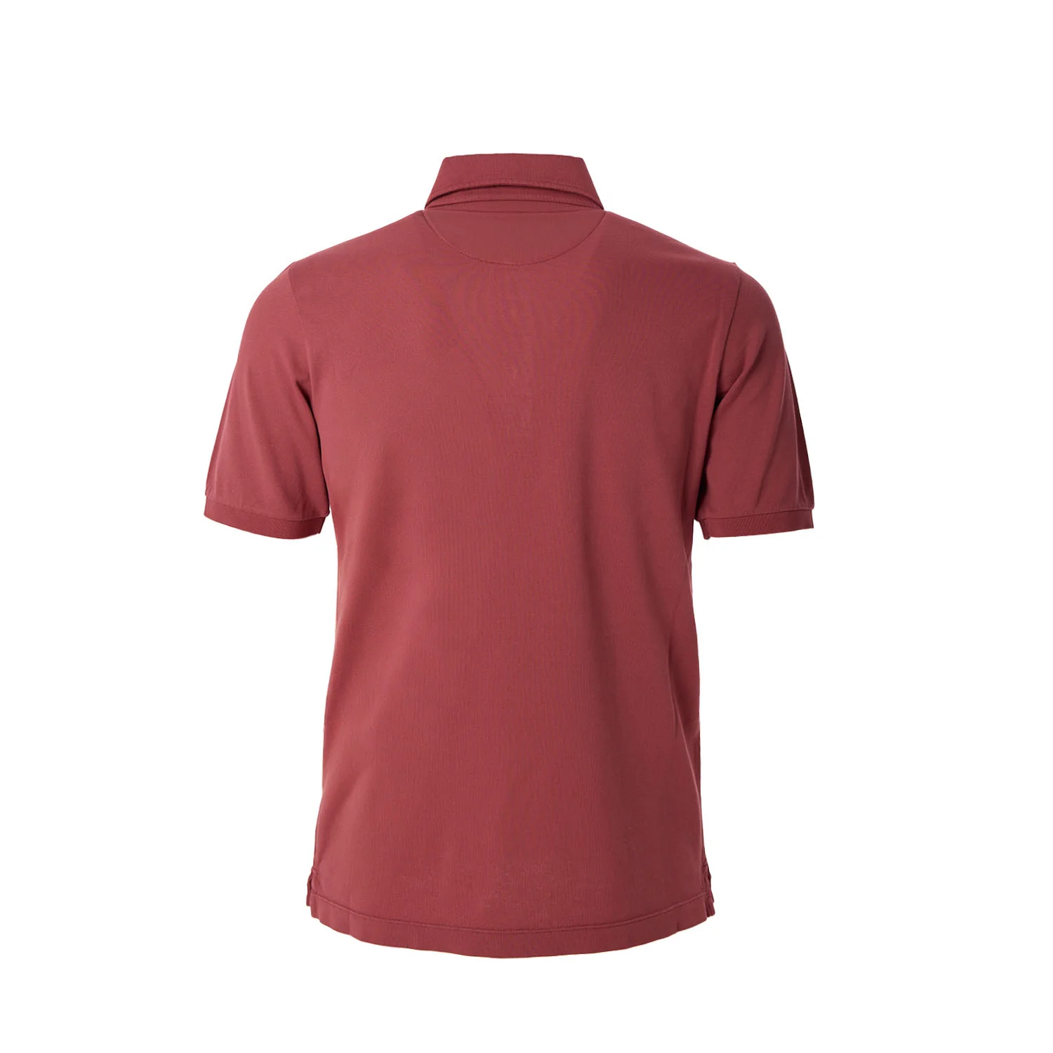 BURGUNDY SHORT SLEEVE POLO - Image 3
