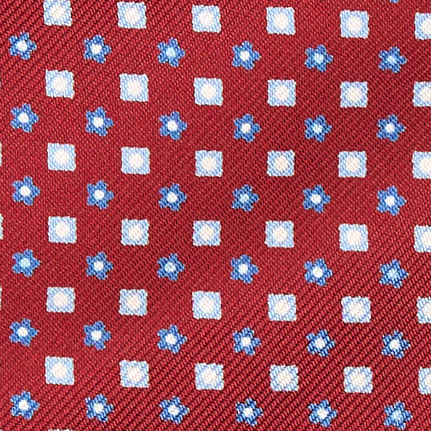 BURGUNDY SILK ASCOT TIE - Image 2