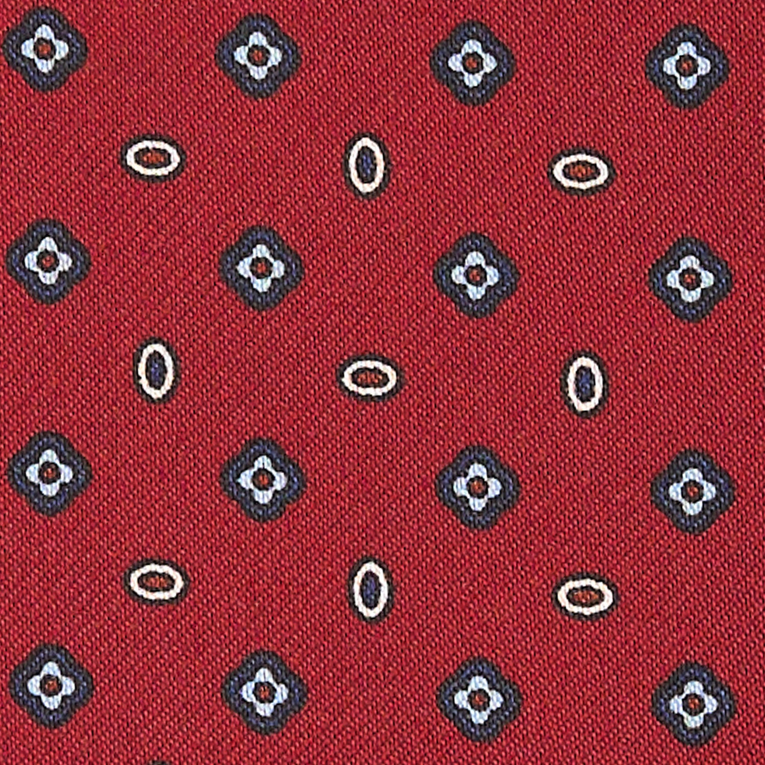 BURGUNDY SILK ASCOT TIE - Image 2