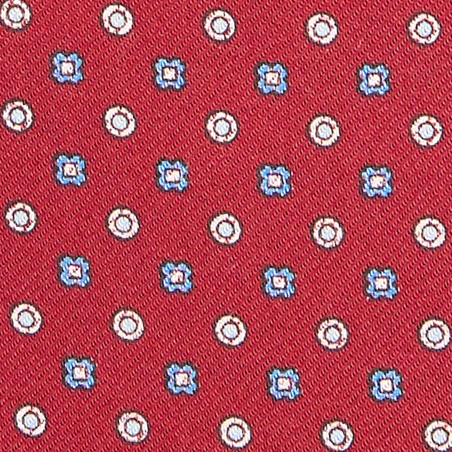 BURGUNDY SILK ASCOT TIE - Image 2
