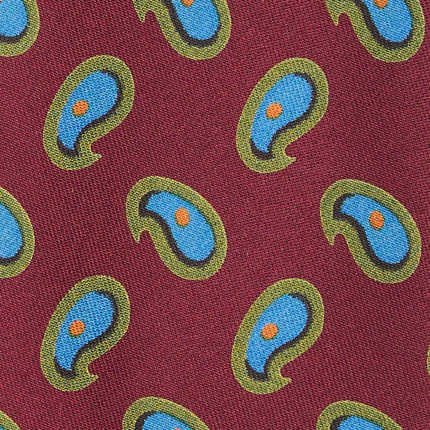 BURGUNDY SILK TIE - Image 4