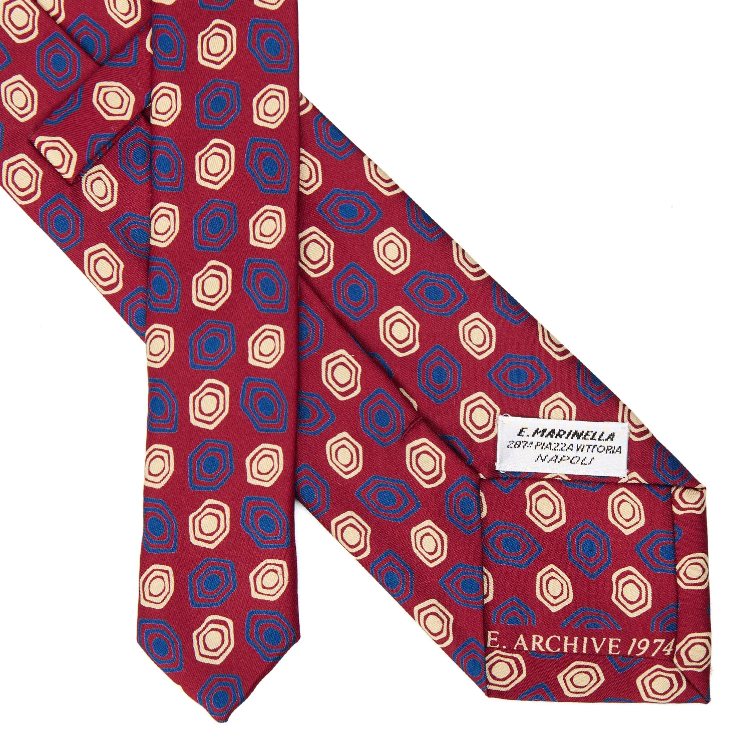 BURGUNDY SILK TIE