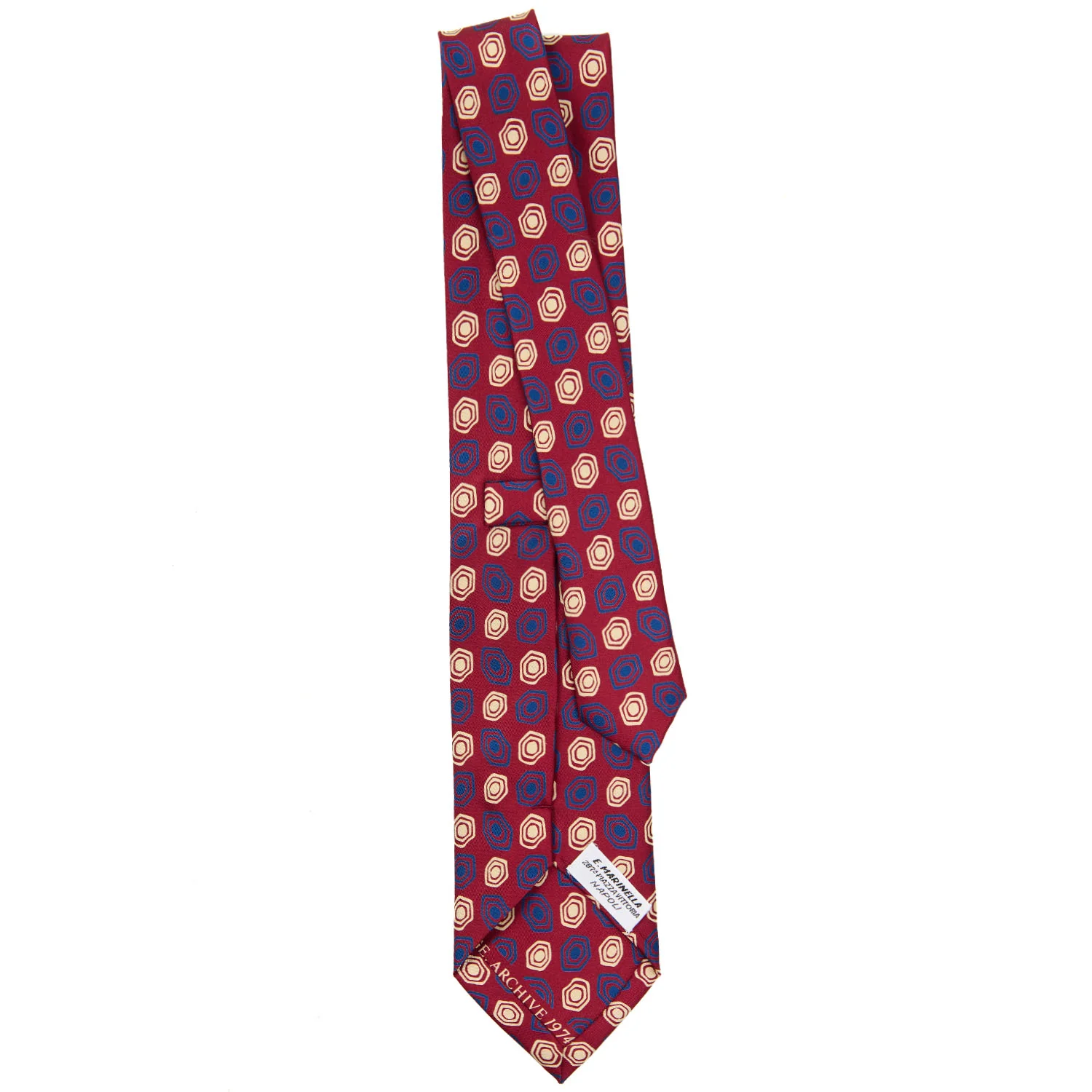 BURGUNDY SILK TIE - Image 3