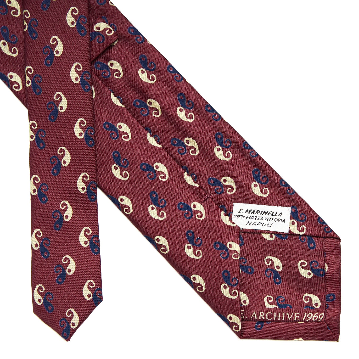 BURGUNDY SILK TIE