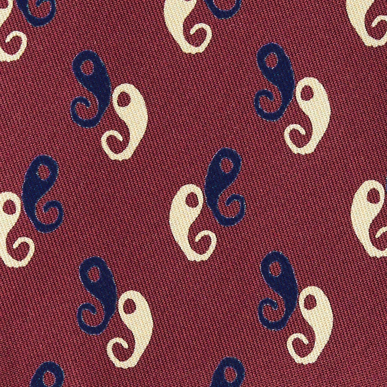 BURGUNDY SILK TIE - Image 4