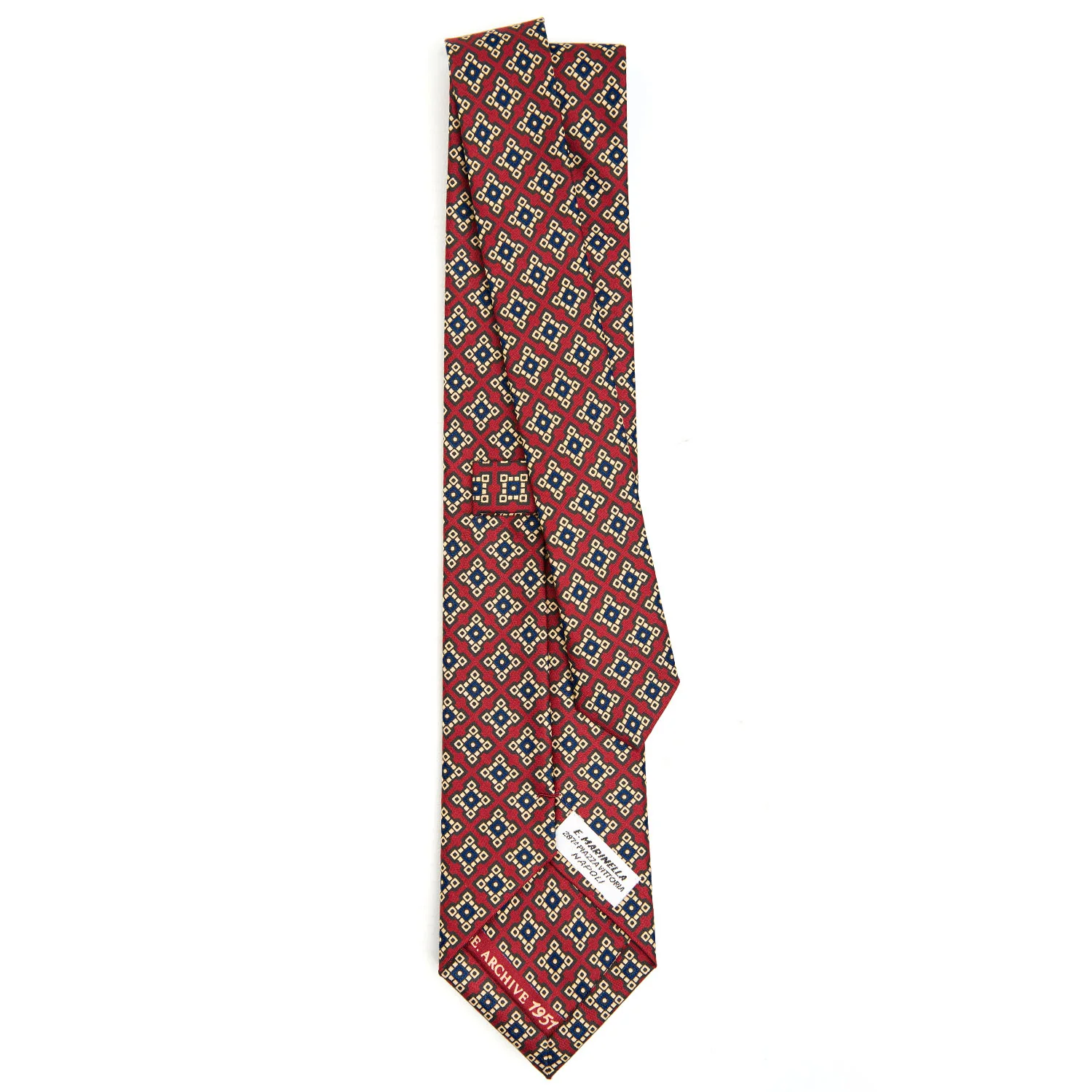 BURGUNDY SILK TIE - Image 3