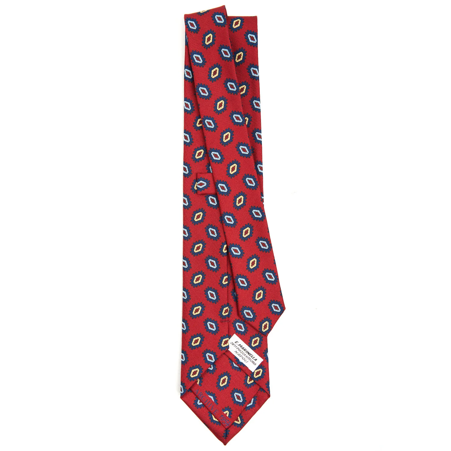 BURGUNDY SILK TIE - Image 3