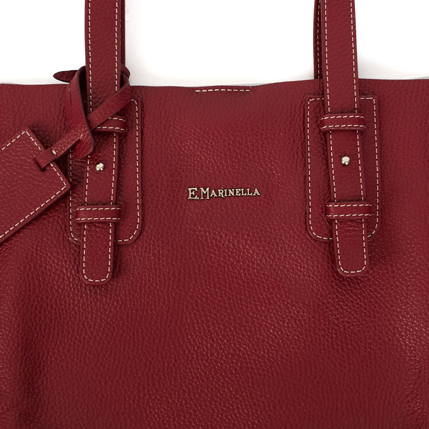BURGUNDY SLOUCHY BAG - Image 2