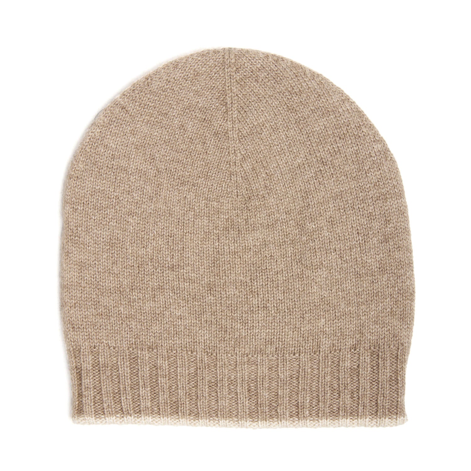 CAMEL AND WHITE BICOLOR BEANIE - Image 3