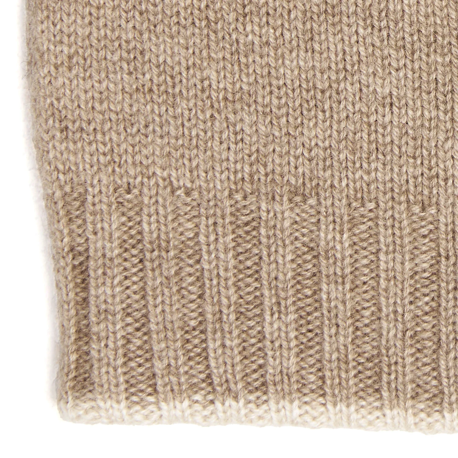 CAMEL AND WHITE BICOLOR BEANIE - Image 4