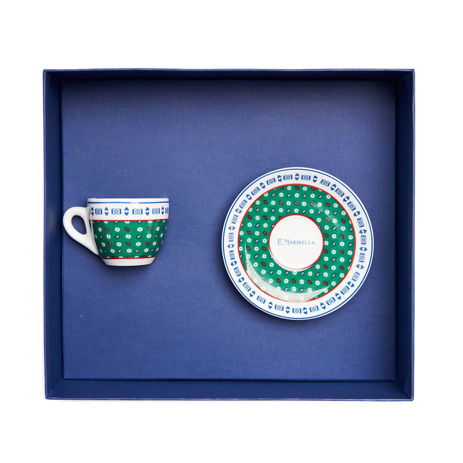 DARK GREEN COFFEE CUP WITH SAUCER - Image 2